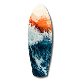 Colors of the Sunset in the Ocean Glass Wall Art.